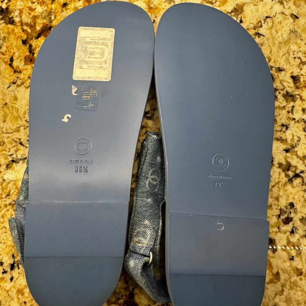 Chanel Denim Blue Sandals - Picture 3 of 3